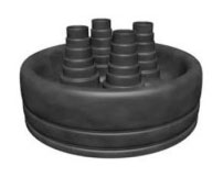 Резиновые защитные наконечники для 4 несущих труб, ФЛЕКСАЛЕН-1000+